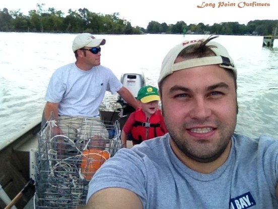 My Brother, Nephew, and I: During our last outing on the water for the 2015 Crabbing Season we took my Nephew along who couldn't have been happier to be joining his Pops and Uncle on their crabbing trip.
