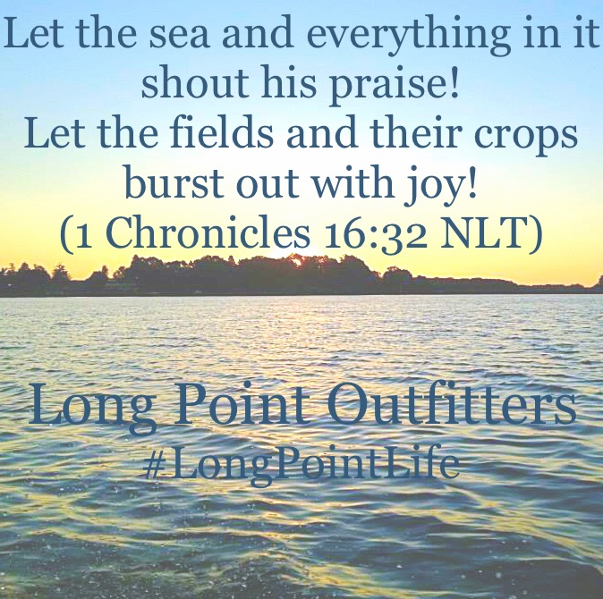 Let the sea and everything in it shout his praise! 