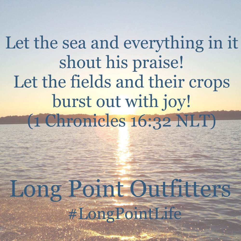 Let the sea shout his praise!